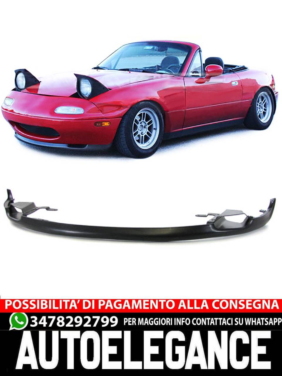 SPLITTER adatto per Mazda MX5 NA 89-98