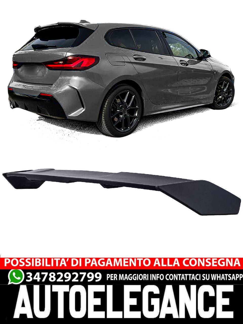 SPOILER suitable for 1er BMW F40 from 2019
