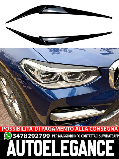 For BMW X3 G01 and X4 G02 bad look headlight panels glossy black 