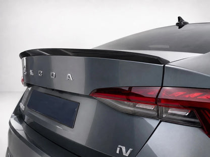 👉Spoiler Labbro Posteriore Baule Stile RS Skoda Octavia MK4 PU Non Verniciato👈