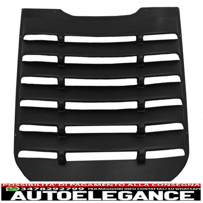 classiche feritoie per finestrini laterali adatte per Ford Mustang Mk6 VI sesta generazione (2015-2019) con feritoie per finestrini posteriori nere AUTOELEGANCERICAMBI