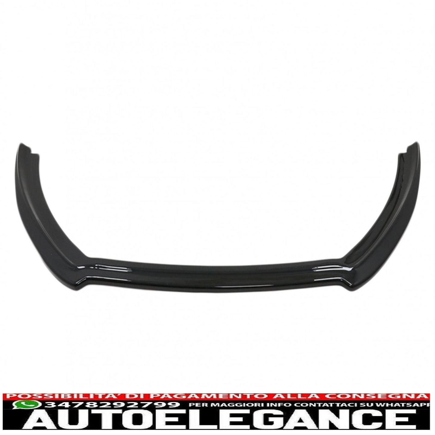 Front Bumper Spoiler Lip Fit For Ford Fiesta MK8 ST/ST-LINE (2017-2021) Piano Black 