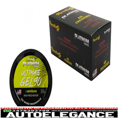 Paradise Fresh Air Ultimate Gel Air Freshener Platinum Series Eliminates Odors 4 Bamboo Jars 