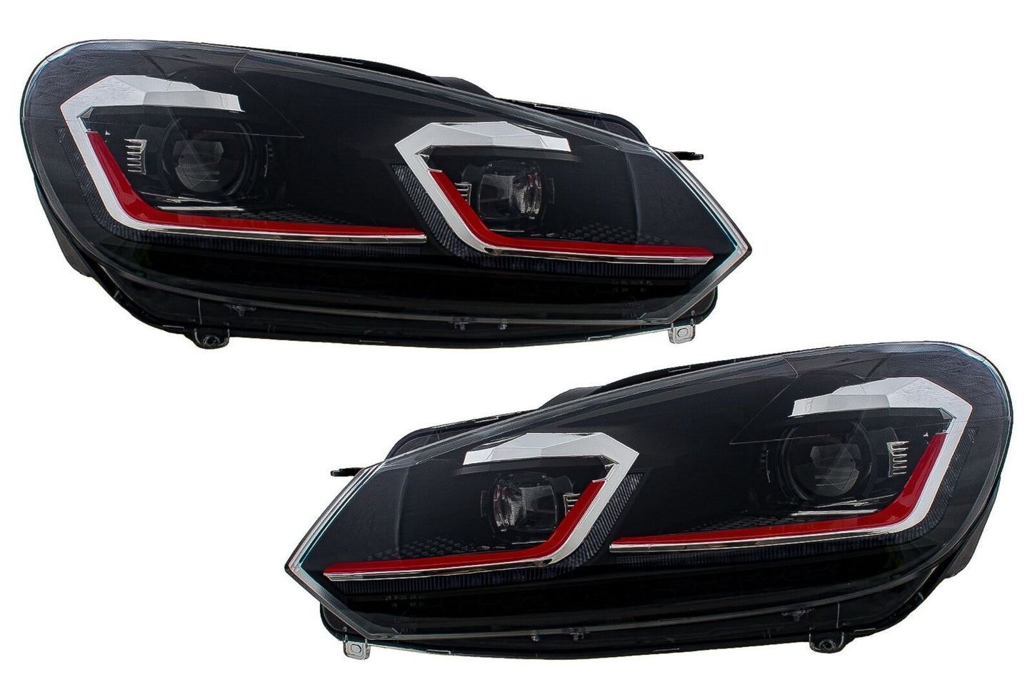 LED Headlights for VW Golf 6 VI 08-13 Facelift G7.5 GTI Look Flowing dynamic EN 