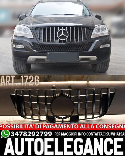 GRIGLIA ADATTA PER MERCEDES ML W164 FACELIFT 2008-2011 DESIGN AMG LOOK CROMATA