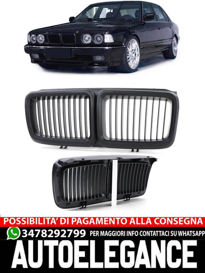 Griglia radiatore sportiva performance nero adatto per BMW Serie 7 E32 86-94