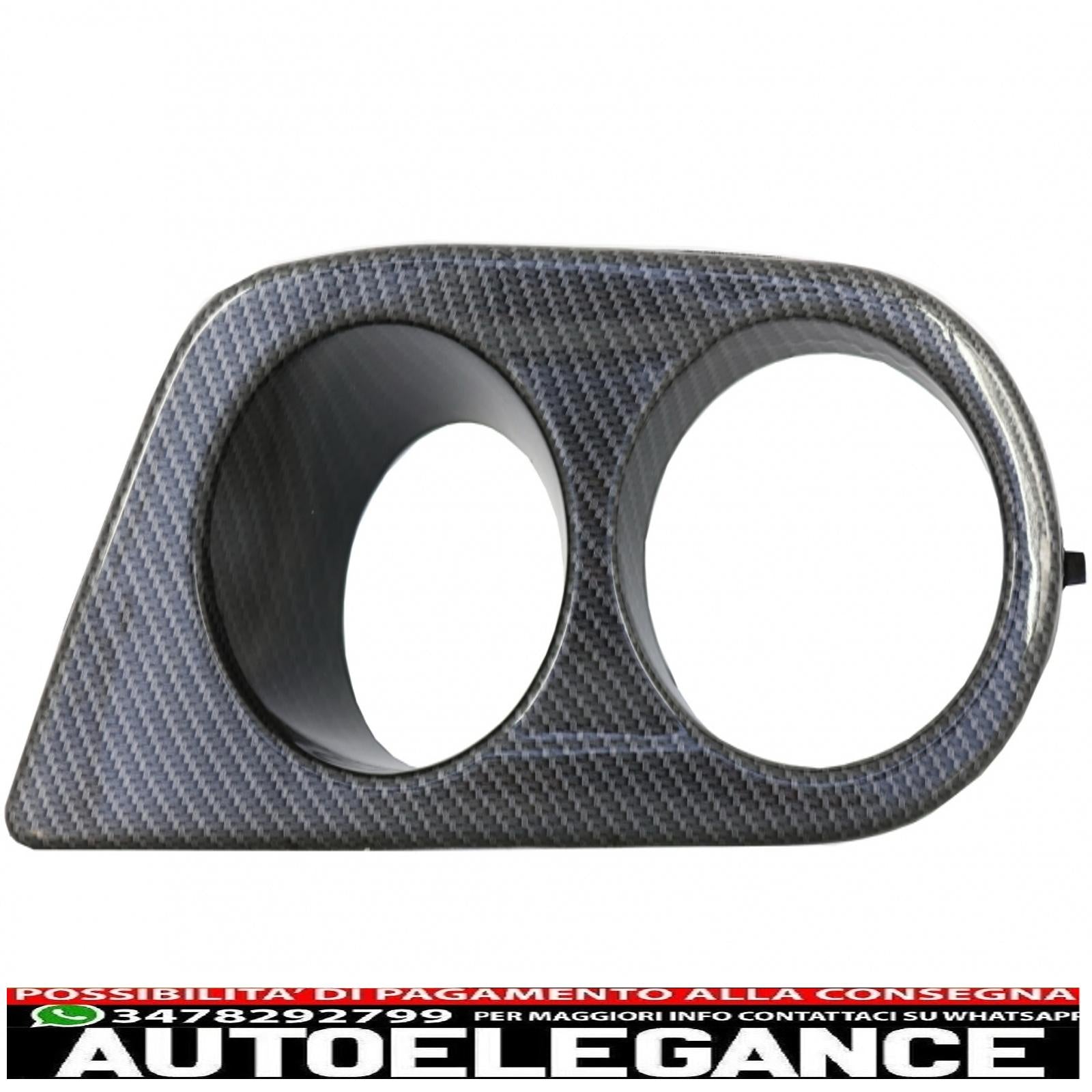 Coperchi condotti aria fendinebbia adatti per bmw serie 3 e46 (1998-2005) m3 pellicola in carbonio h-design AUTOELEGANCERICAMBI