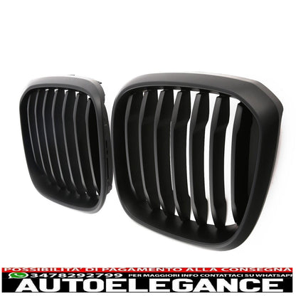 For BMW X3 X4 G01 G02 radiator grille matt black