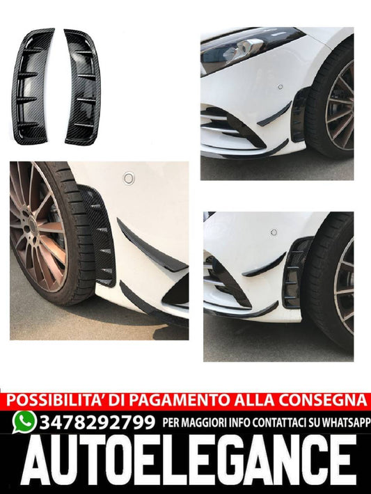AMG LOOK PRESE ARIA SPOILER ANTERIORE CARBON LOOK per Mercedes W177 Classe A AUTOELEGANCERICAMBI
