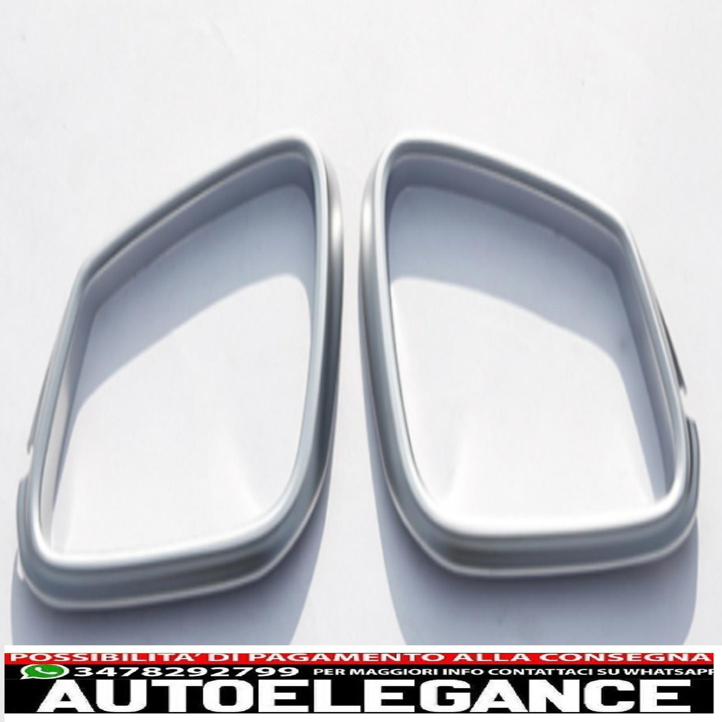 telaio specchietti argento cromato per bmw serie 3 f30 e f31-mostra il titolo originaletesto originalespiegelrahmen blenden chromsilber für bmw 3er f30 und f31