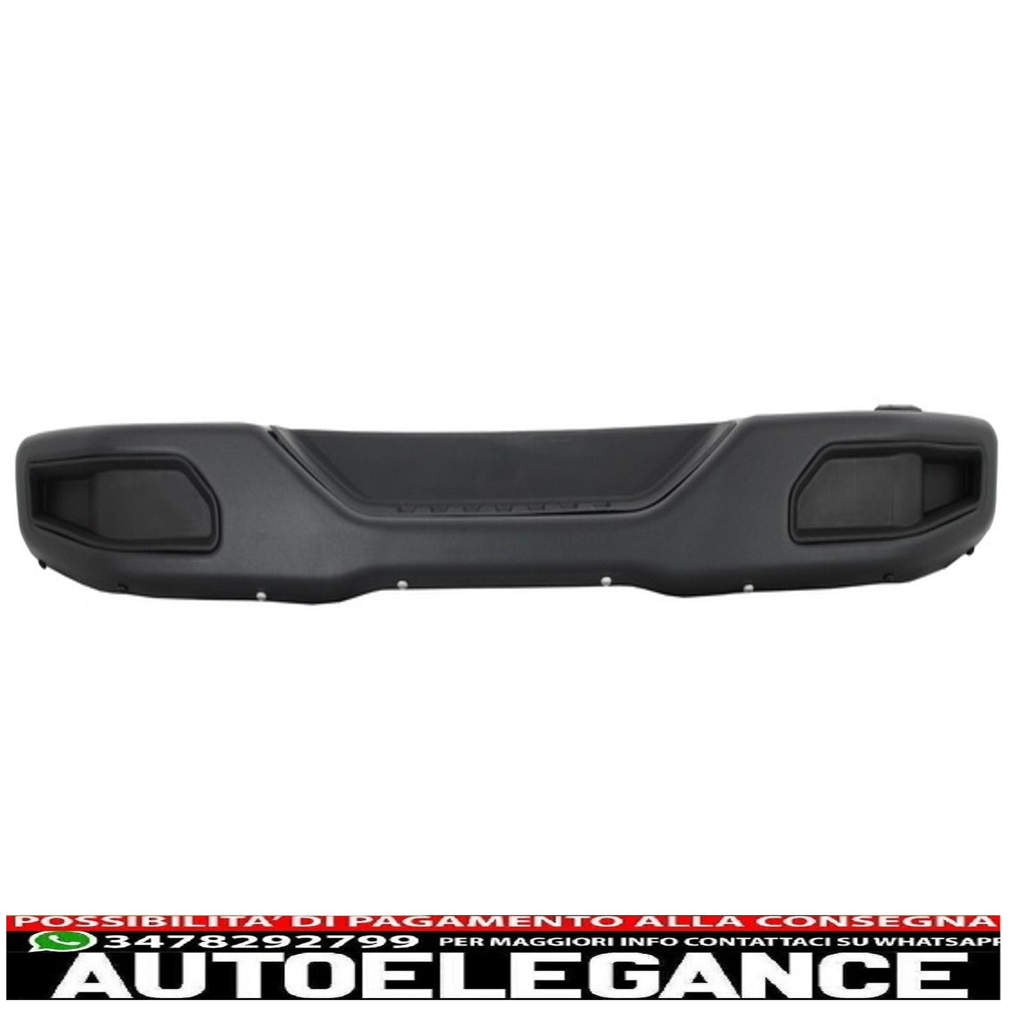 Metal Rear Bumper with Full Exhaust System Rear Axle Fit for Jeep Wrangler Rubicon JK (2007-2017) Dual Exhaust