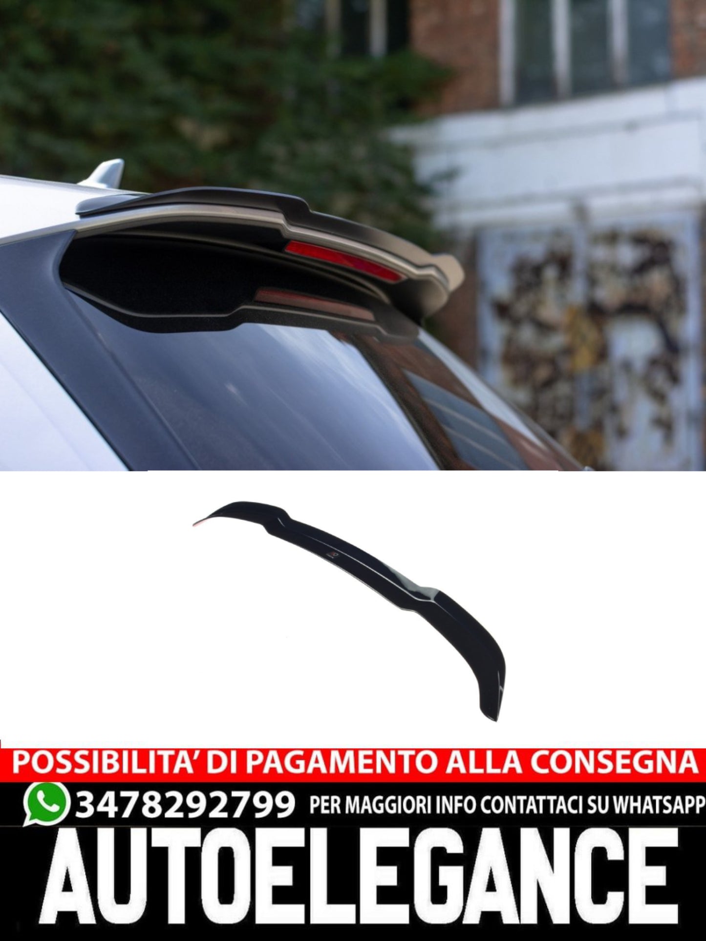 SPOILER EXTENSION adatto compatibile per AUDI SQ5/Q5 S-LINE MKII  (2017-)