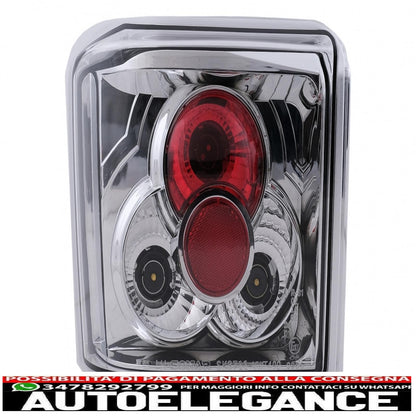 rear lights suitable for vw t4 transporter caravelle multivan (1990-03.2003) chrome