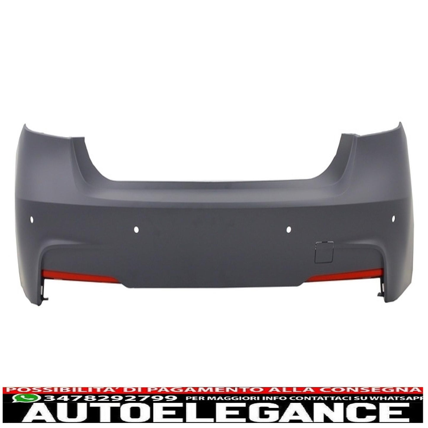 paraurti posteriore m-technik con diffusore a mantovana uscita singola/doppia terminale di scarico nero pianoforte terminali di scarico neri m performance adatto per bmw serie 3 f30 (2011+)