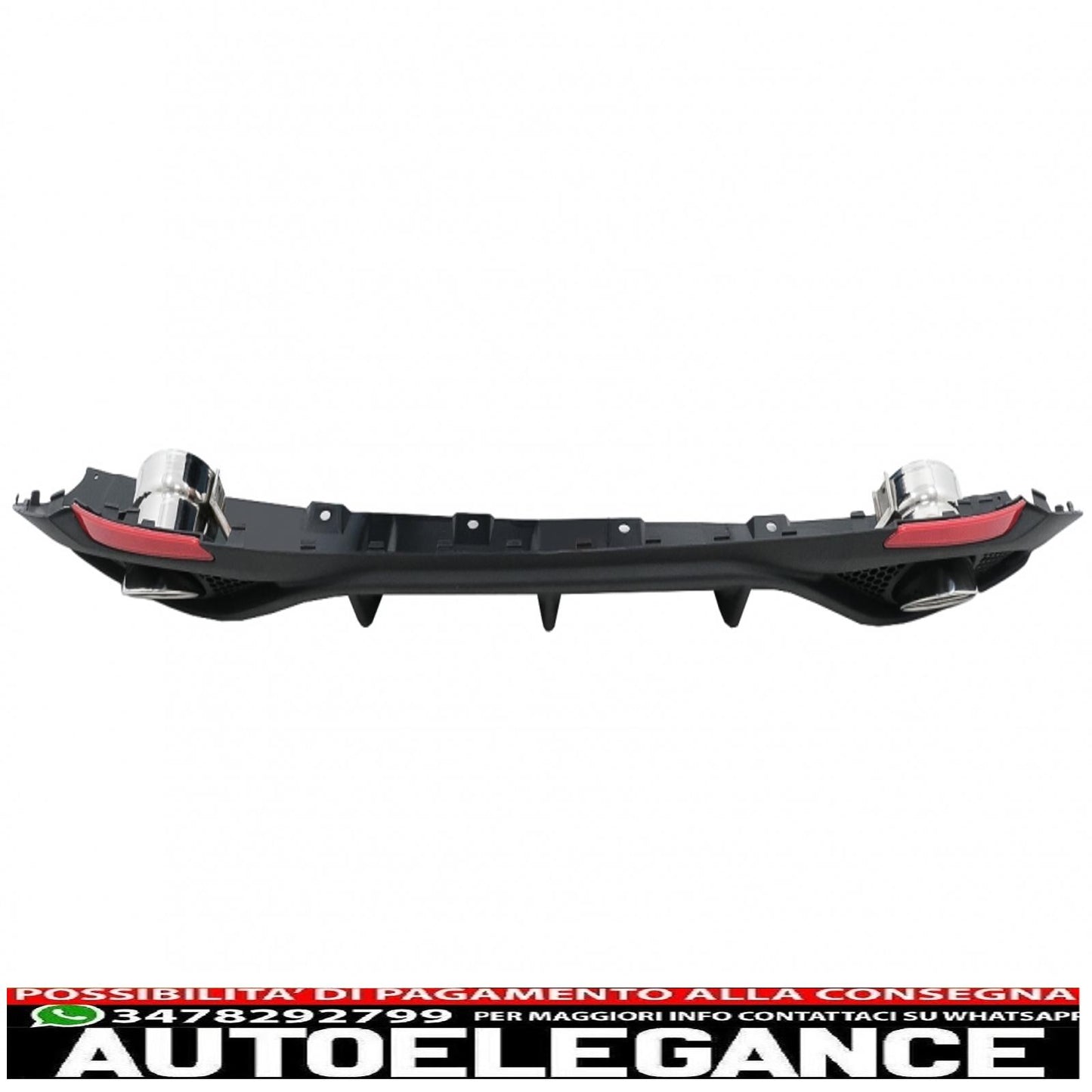 rear air diffuser valance suitable for alfa romeo giulia 952 veloce tb speciale td (2016-up) 
