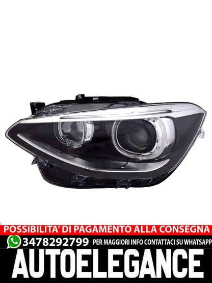 Left Front Headlights for BMW F20 F21 1 Series 2011-2015 Bi-Xenon D1S LED Daytime Running Lights 