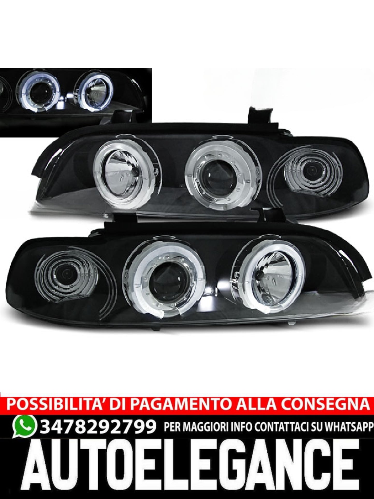 FARI ANGEL EYES NERO ADATTI COMPATIBILI PER BMW E39 09.95-06.03