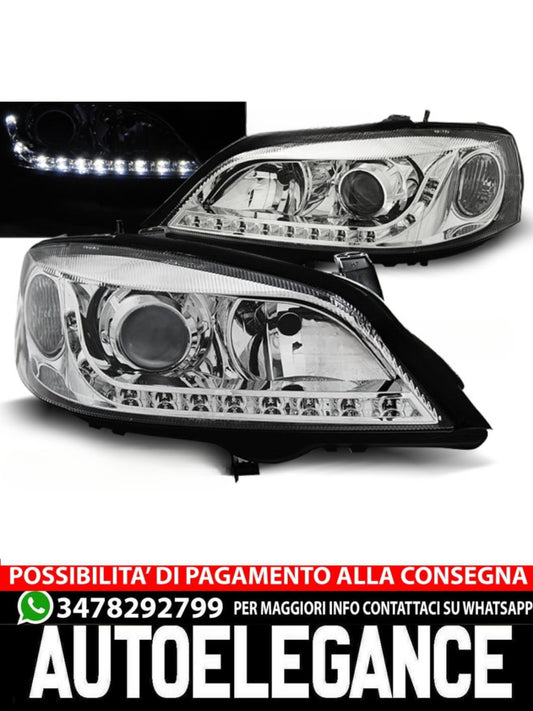 FARI ADATTI PER OPEL ASTRA G 09.97-02.04 DAYLIGHT CHROME