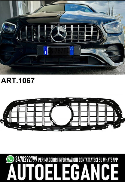 GRILLE MERCEDES E-CLASS W213 LIFT 2020+ AMG GT LOOK CHROME 1067 