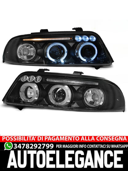FARI ANTERIORI ANGEL EYES NERO ADATTI COMPATIBILI PER AUDI A4 01.99-09.00