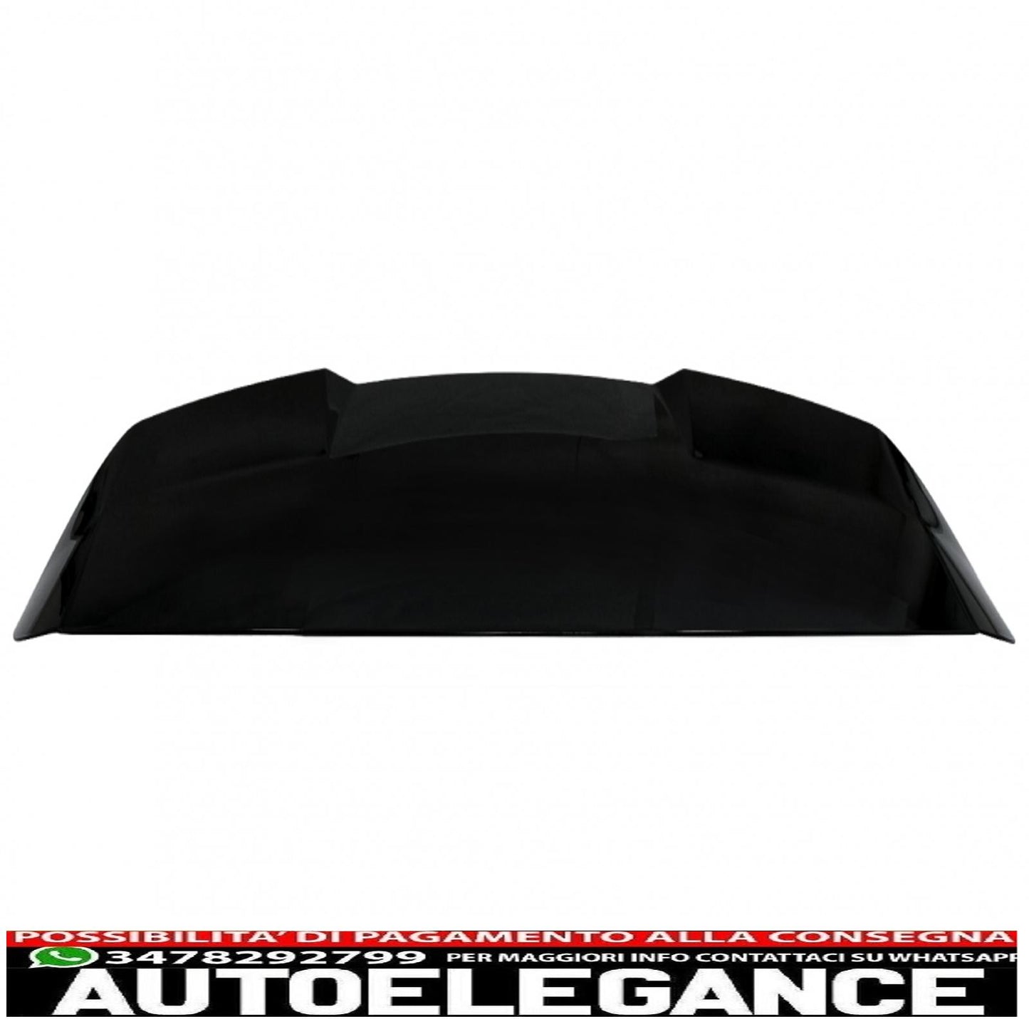 spoiler posteriore sul tetto adatto per audi q8 suv (2018-up) rs design pianoforte nero