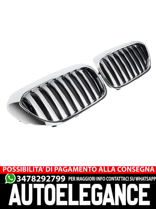SUITABLE FOR BMW 5 SERIES G30 G31 GLOSS BLACK RADIATOR GRILLE 