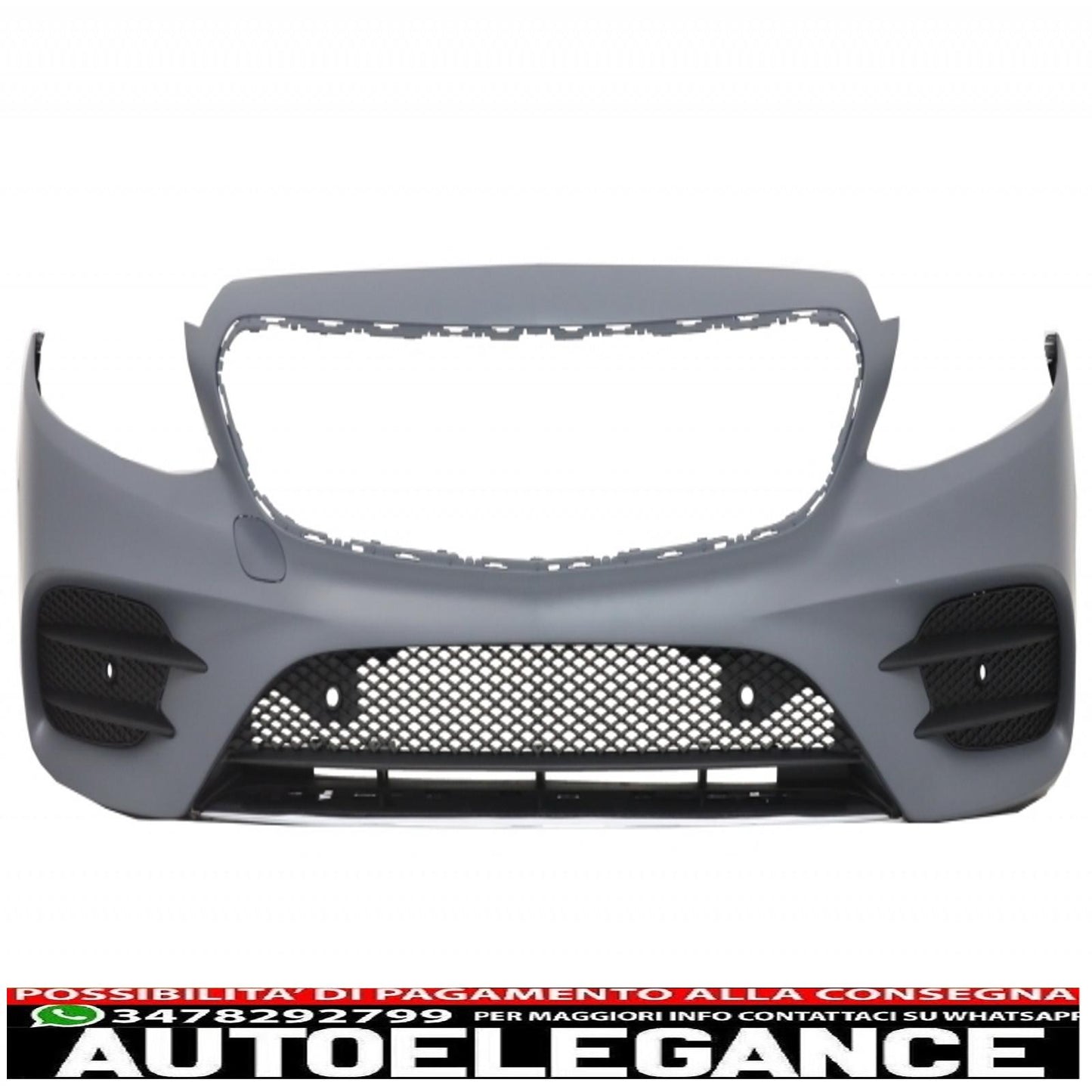 complete body kit with black center grille exhaust tips suitable for mercedes e class w213 (2016-2019) gt-r e43 e53 sport line design