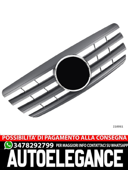 Sports grille grill for Mercedes W210 S210 E 1999-2002 matt black AMG LOOK 