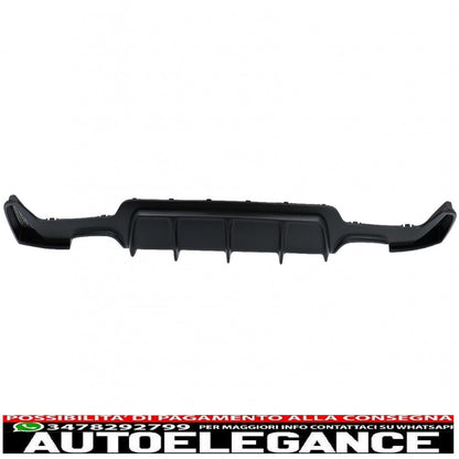 diffusore paraurti posteriore adatto per bmw serie 4 f32 f33 f36 (2013-2019) coupe cabrio m design doppia doppia uscita
