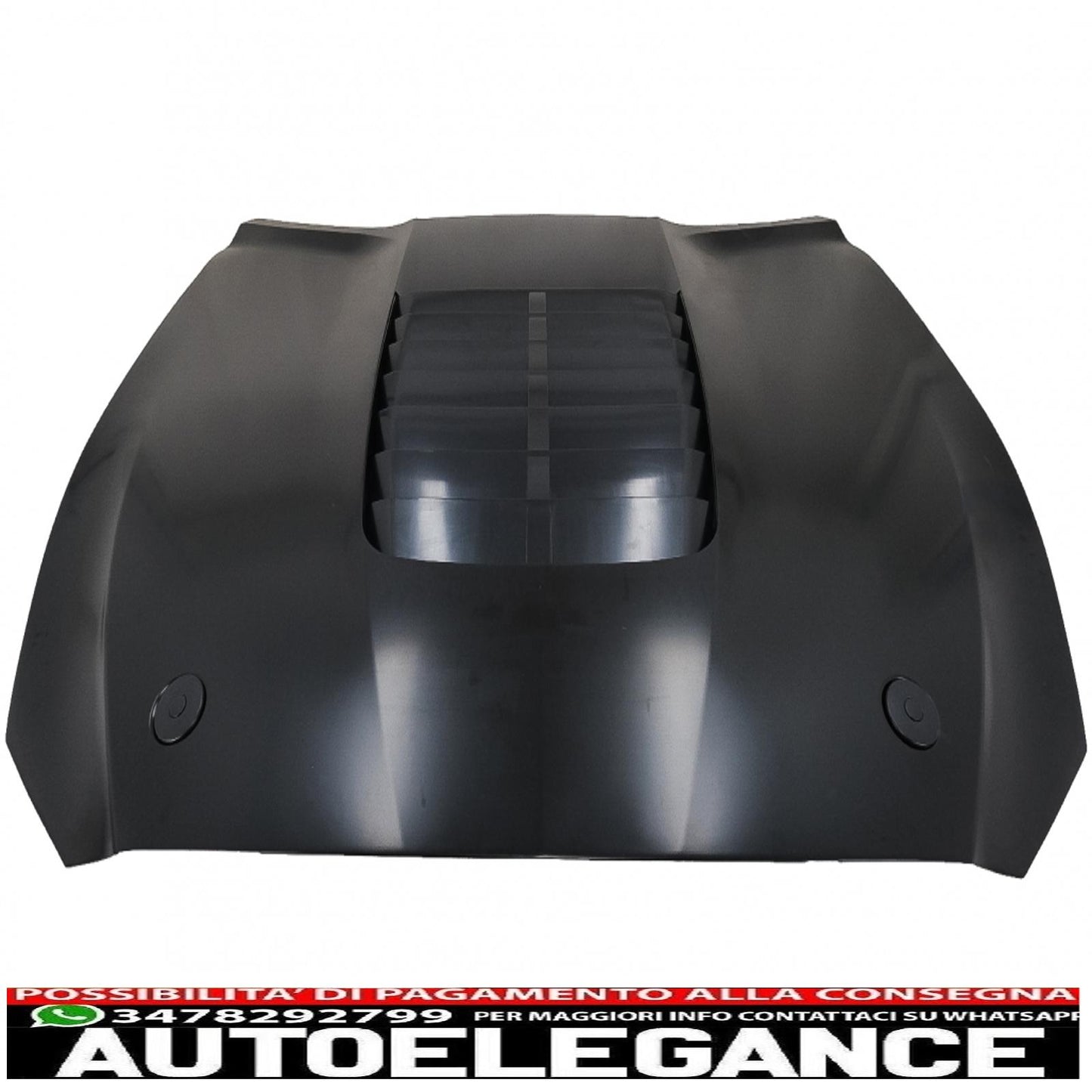 cofano cofano con prese d'aria adatto per ford mustang mk6 vi sesta generazione (2015-2017) design gt 500 AUTOELEGANCERICAMBI