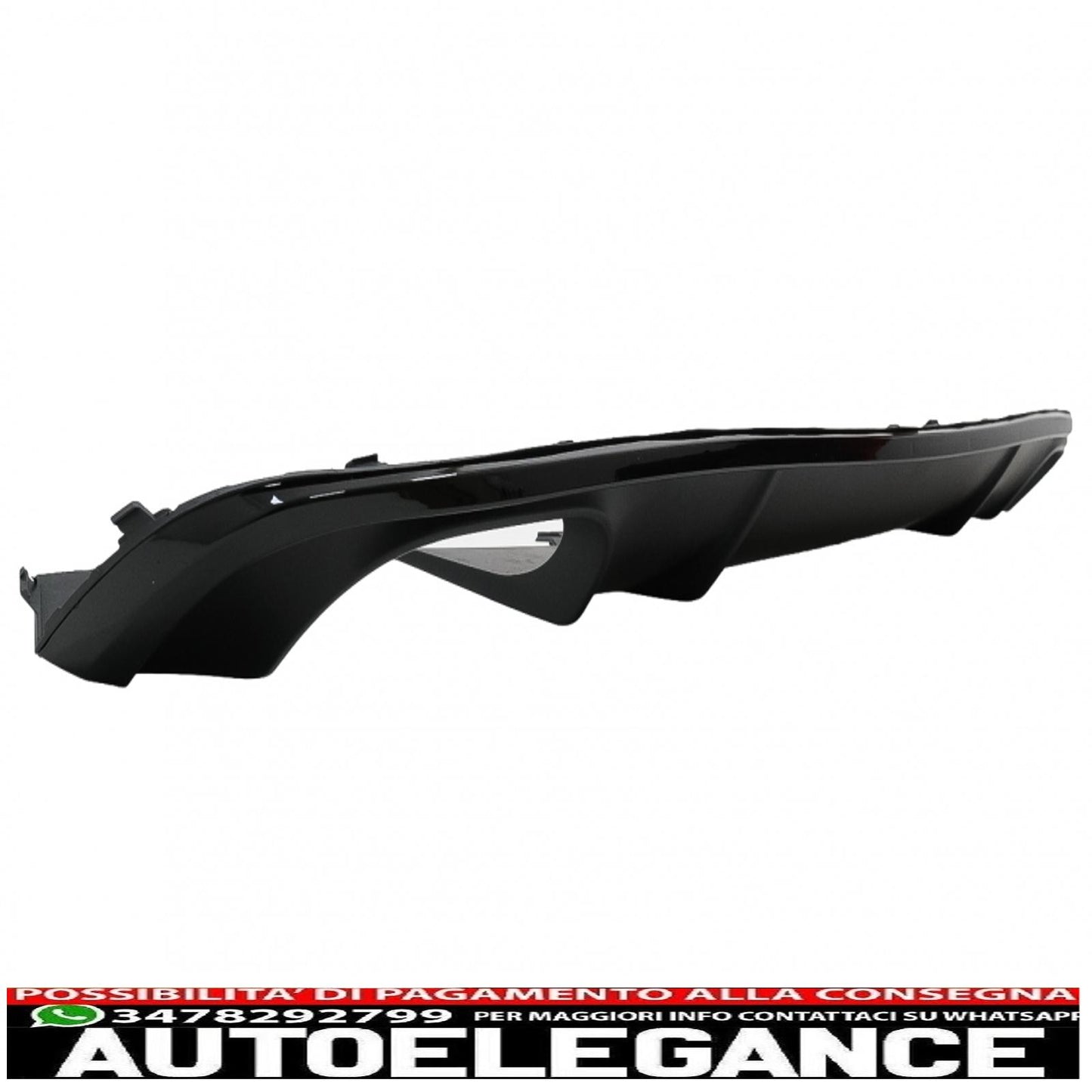 Diffusore mantovana paraurti posteriore adatto per audi a4 b9 8w berlina avant (2016-2018) nero s4 design per s-line