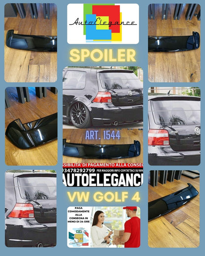 ROOF SPOILER SUITABLE FOR VW GOLF 4 MK4 1997-2003 R32 LOOK GLOSS BLACK