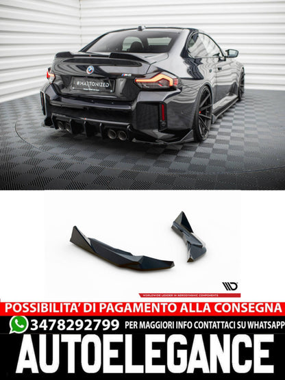 SPLITTER LATERALI POSTERIORI V.4 ADATTO PER  BMW M2 G87  (2023 - )