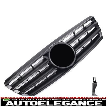 griglia sportiva griglia radiatore adatta per mercedes w203 s203 nero opaco-mostra il titolo originaletesto originalegrill sport kühlergrill passt für mercedes w203 s203 matt schwarz