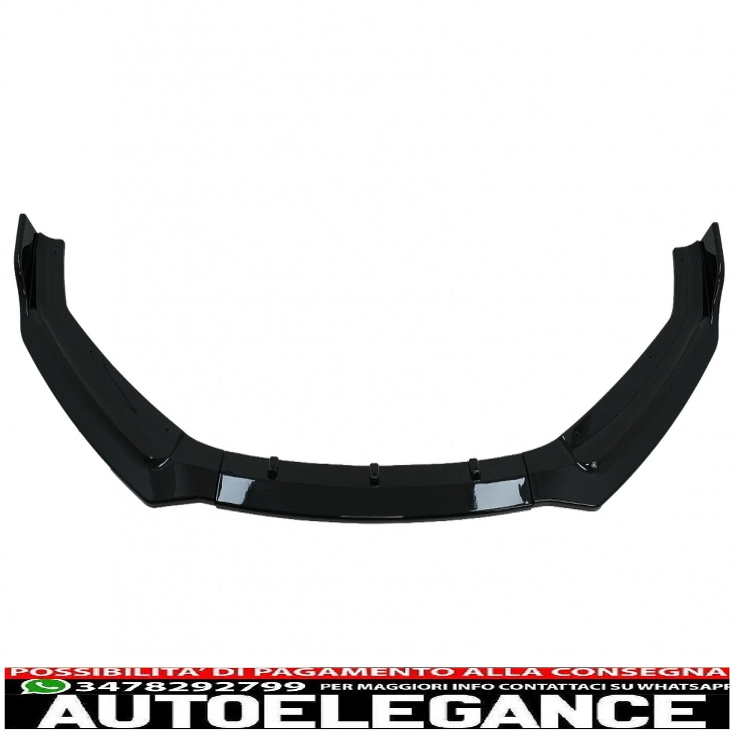 Additional front bumper spoiler suitable for audi a5 f5 (2017-2019) piano black