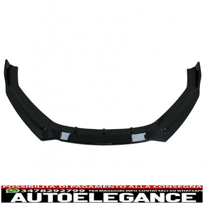 Additional front bumper spoiler suitable for audi a5 f5 (2017-2019) piano black