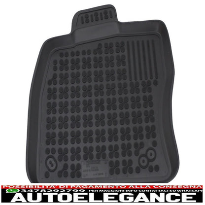 Black rubber mat suitable for audi a3 8v hatchback (2012-2020)