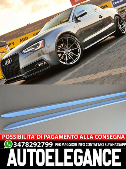 MINIGONNE ADATTE PER AUDI A5 8T 8F BAS DE CAISSE ( 2007-2016 ) STYLE S5 / S-LINE