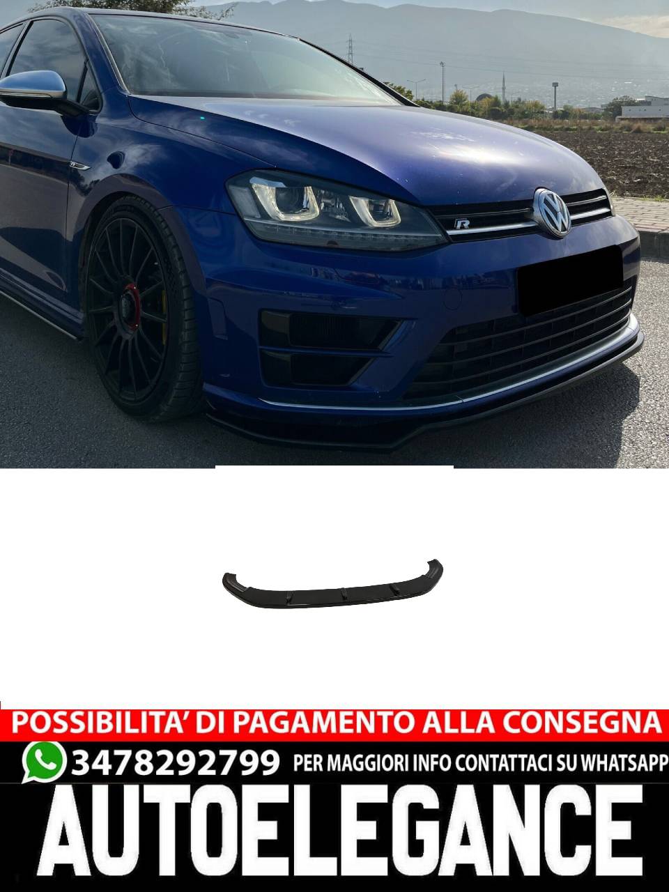 SPLITTER suitable for VW Golf Mk7 R/R-Line 2012-2016 