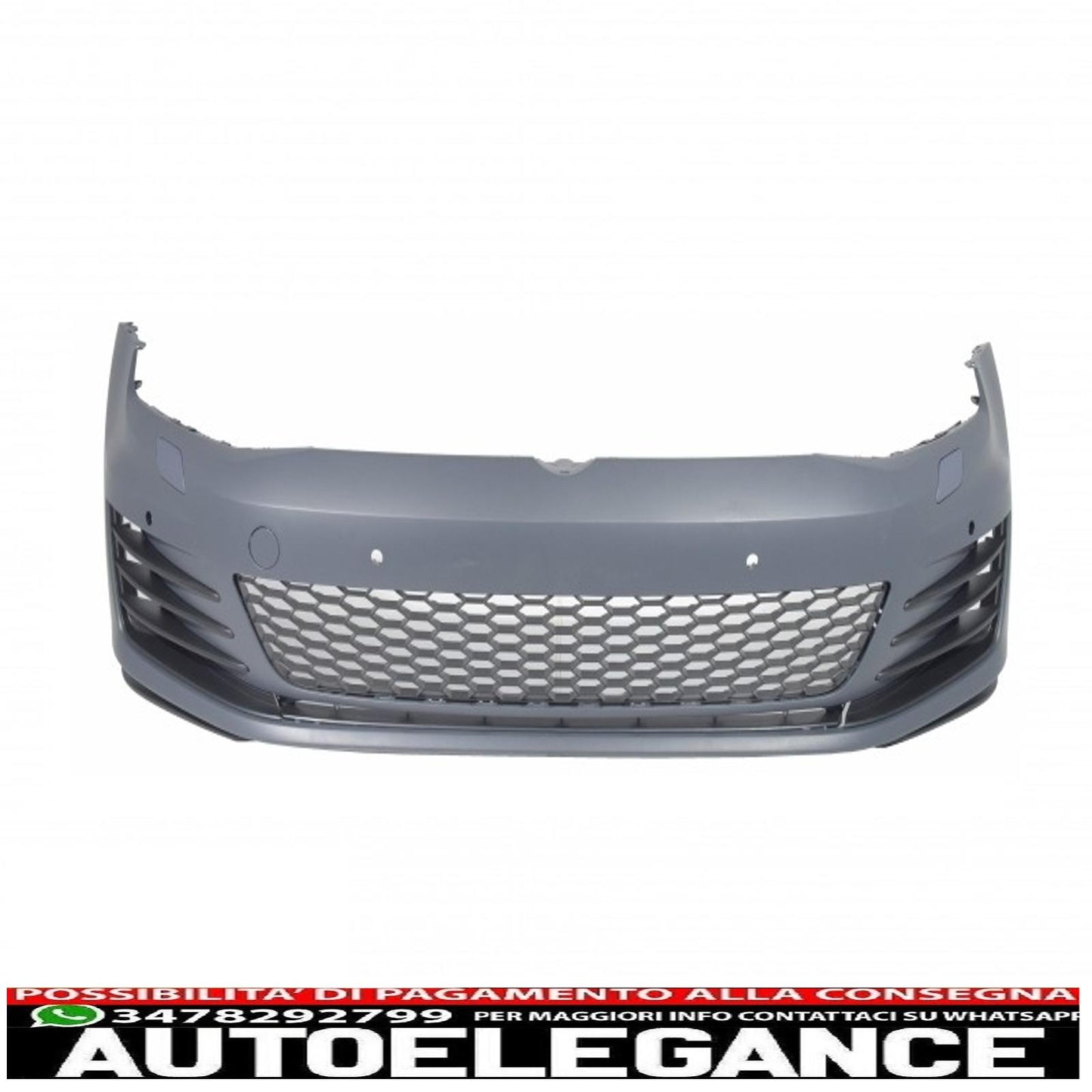 kit carrozzeria adatto per vw golf 7 vii (2013-2016) minigonne laterali look gti con diffusore posteriore