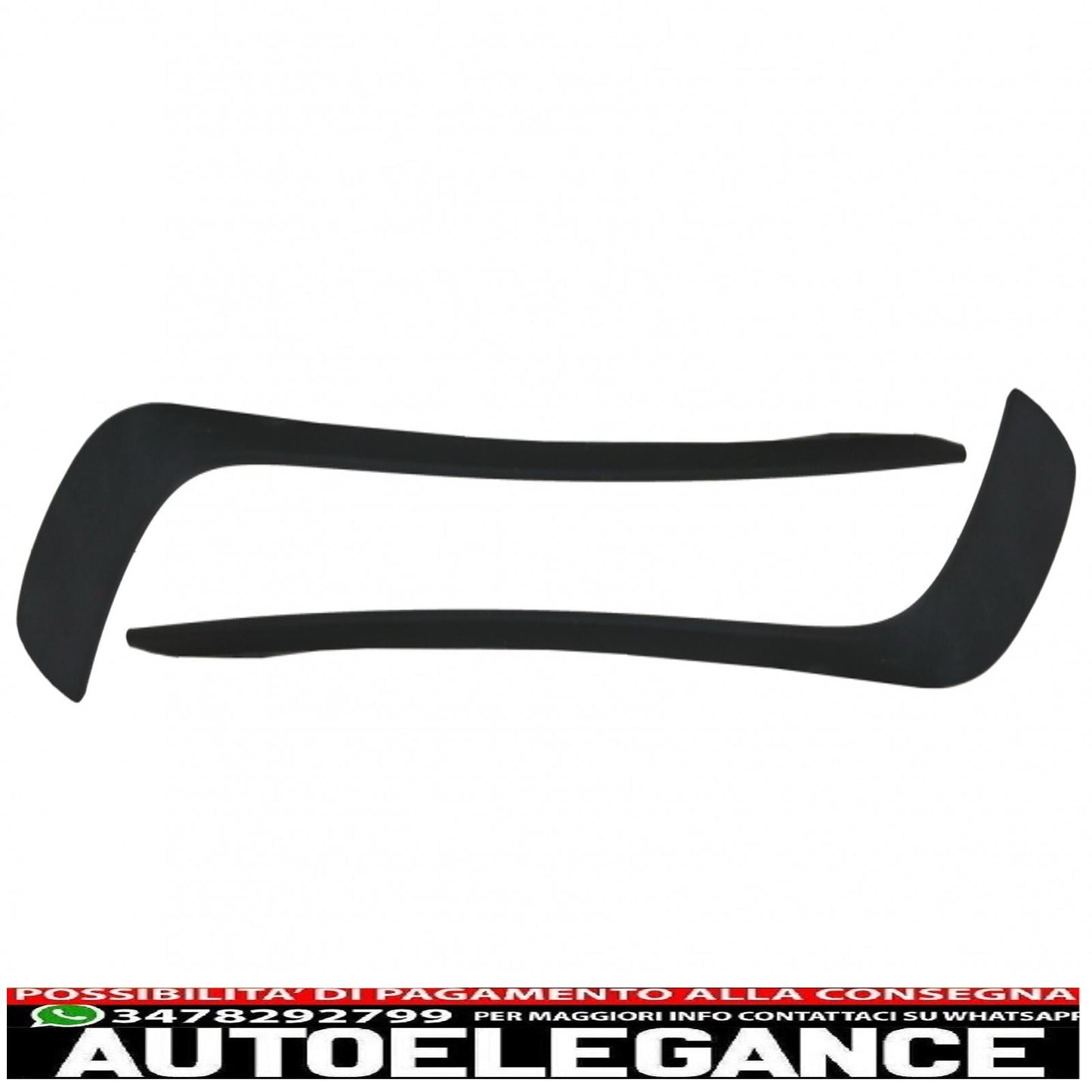 Bumper Splitter Fins Aero Suitable For Mercedes A-Class W176 A45 (2012-2018) Aero Edition Look