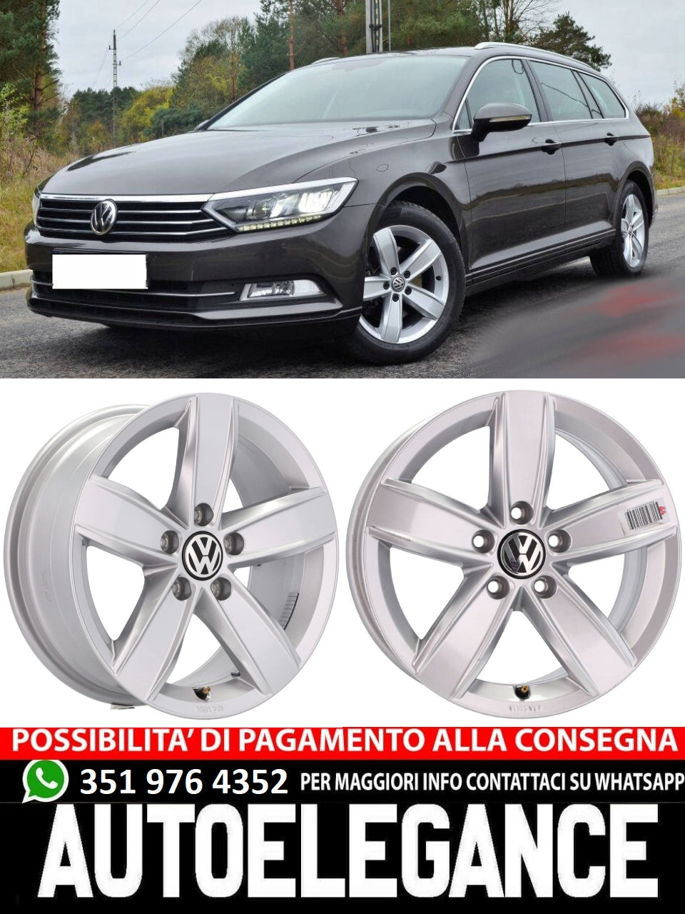ALLOY WHEEL 16" Suitable for AUDI FORD SEAT SKODA VW 