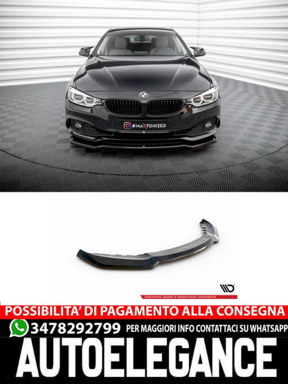 SPLITTER ANTERIORE V.1 COMPATIBILE PER BMW 4 GRAN COUPÉ F36  (2014-2017)