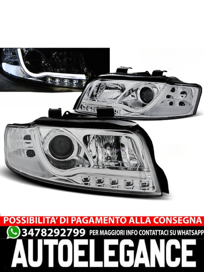 TUBO FARI NERO ADATTO COMPATIBILE per AUDI A4 10.00-10.04
