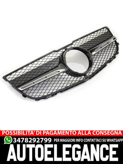Griglia sportiva griglia per Mercedes X204 Classe GLK cromata nera in ottica AMG