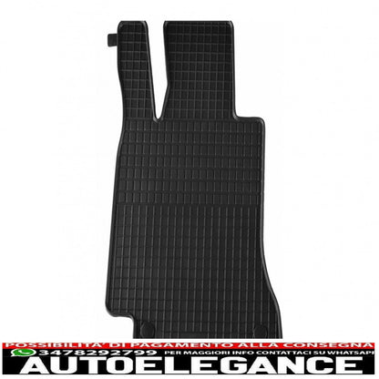 Rubber mat suitable for mercedes c class w205 2014+ black