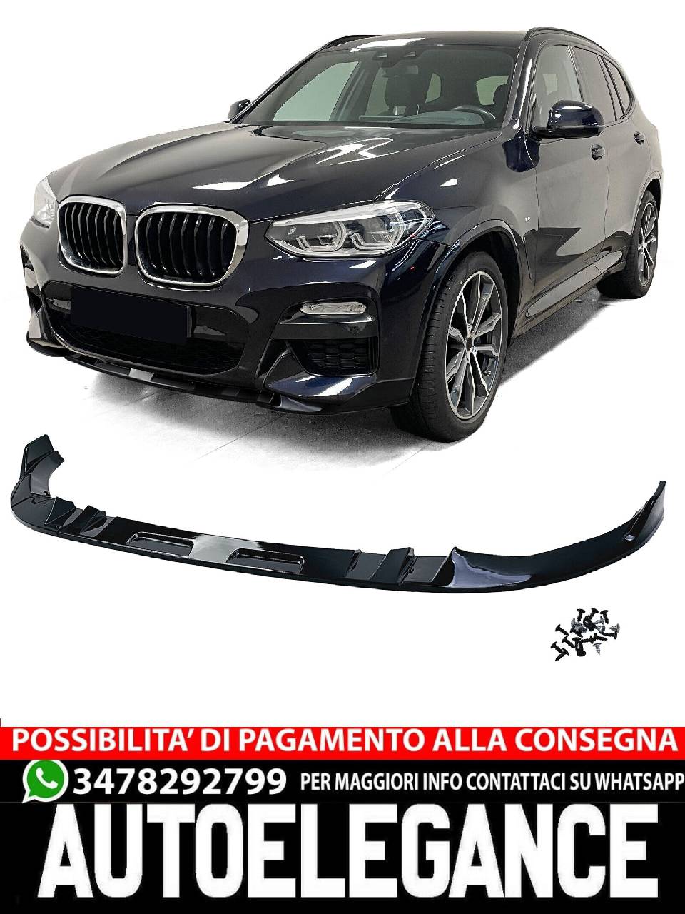 SPLITTER adatto per BMW X3 G01 17-21