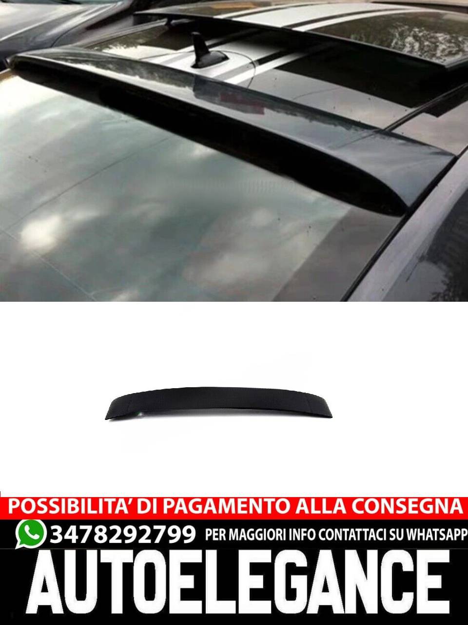 SPOILER LUNOTTO POSTERIORE per Mercedes Classe E W207 2009-2016 coupé