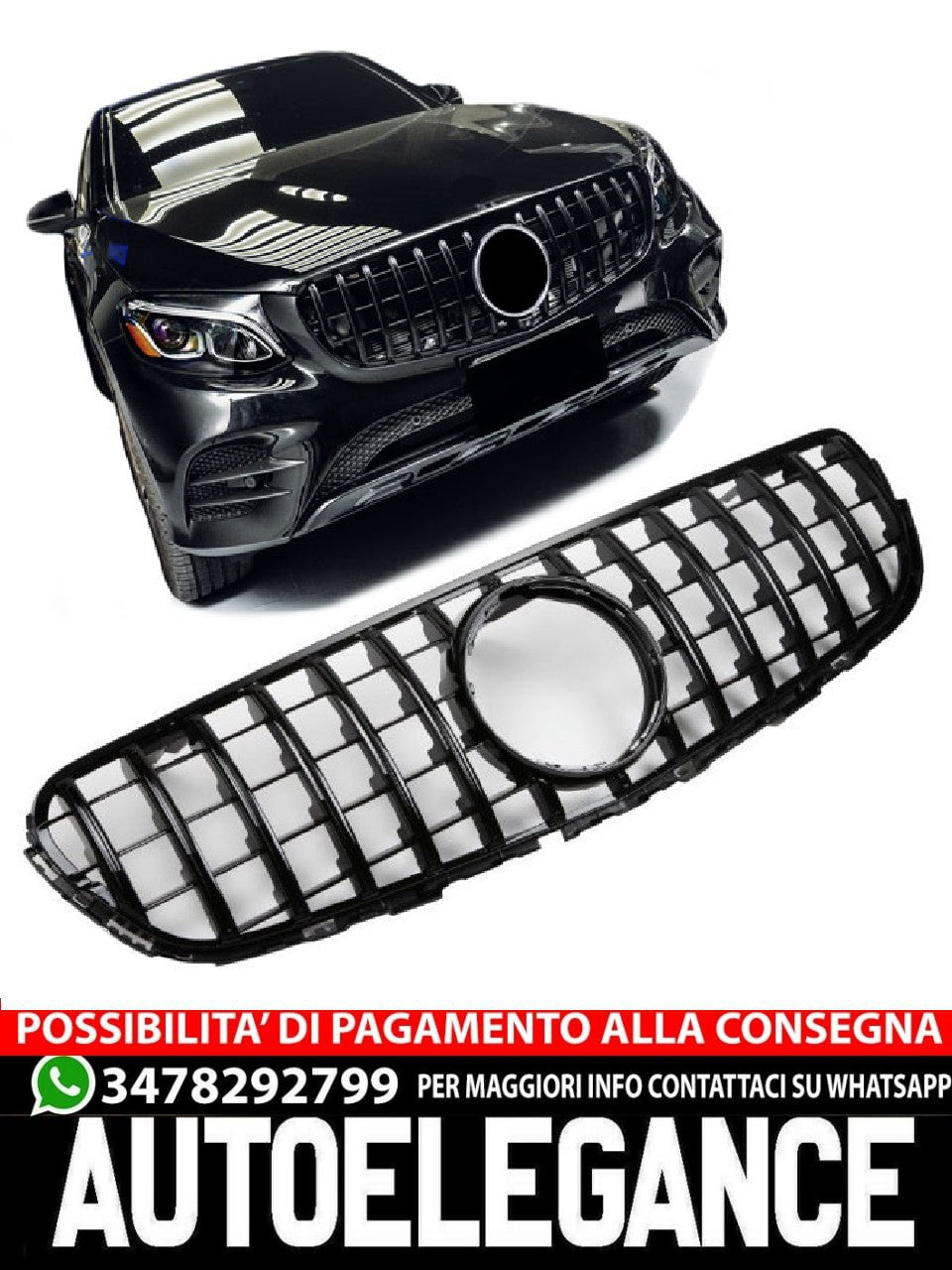 Griglia sportiva per Mercedes X253 Classe GLC AMG GT Panamericana