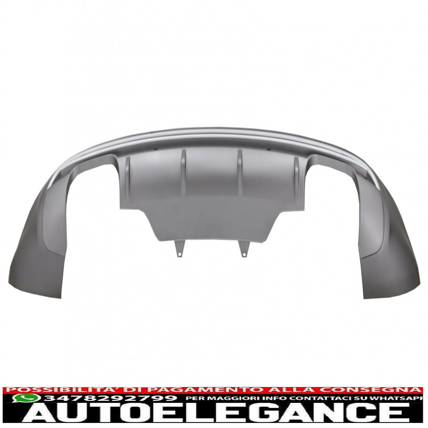 paraurti posteriore spoiler mantovana diffusore doppia uscita adatto per audi q5 8r facelift (2013-2016) paraurti standard se